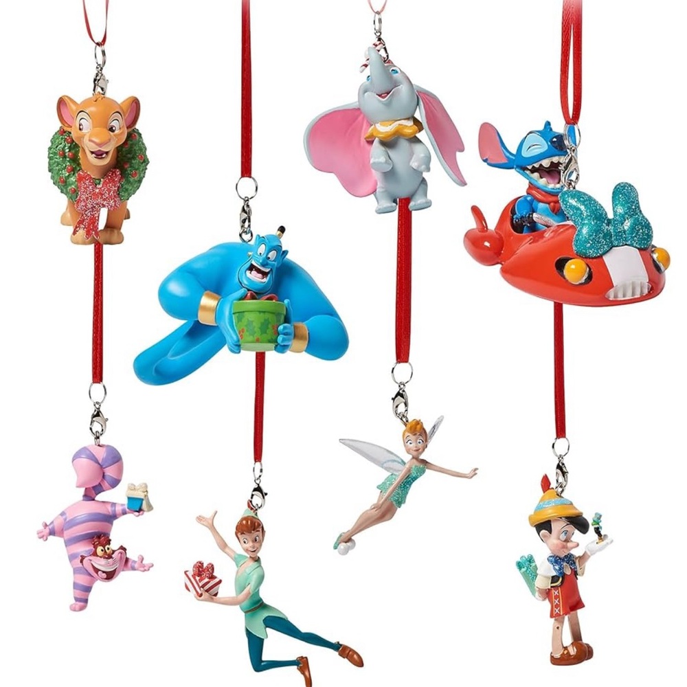 Disney Magical Character Ornament Collection - Red, Blue, Green